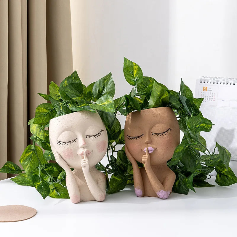 Macetero Encantador – Decoración Creativa para Plantas