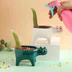 Maceta Gatito de Cerámica 🐱🌱